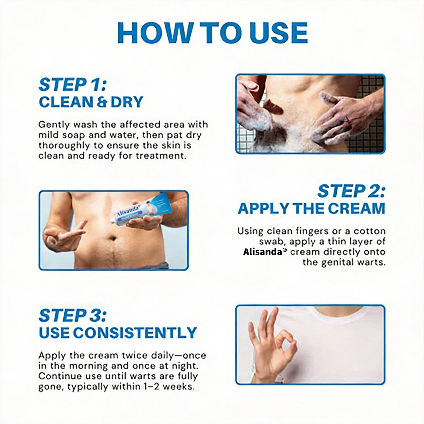 Alisanda® HPV Genital Warts Relief Cream