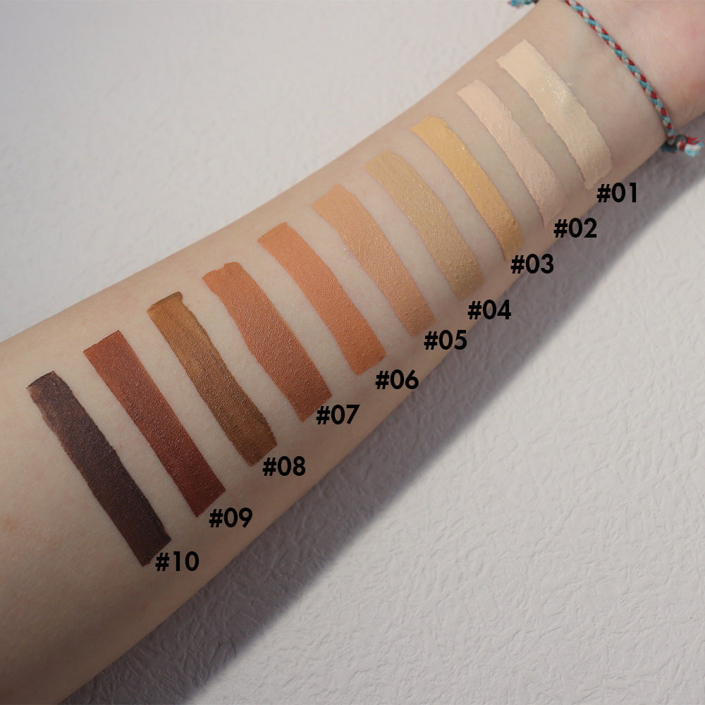 10-color long-lasting spot-lightening liquid foundation